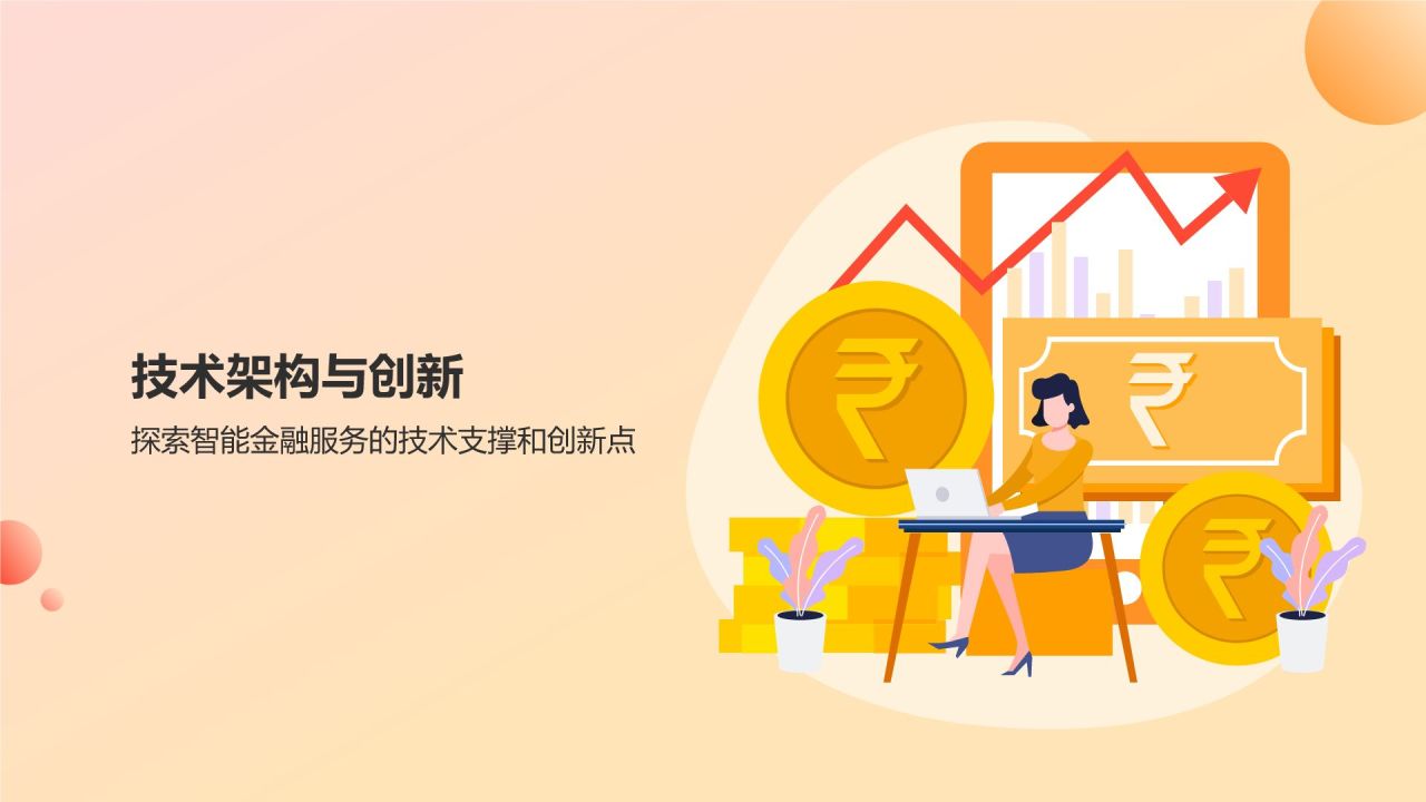 智繪未來(lái) 橙色插畫風(fēng)智能金融服務(wù)產(chǎn)品介紹PPT模板